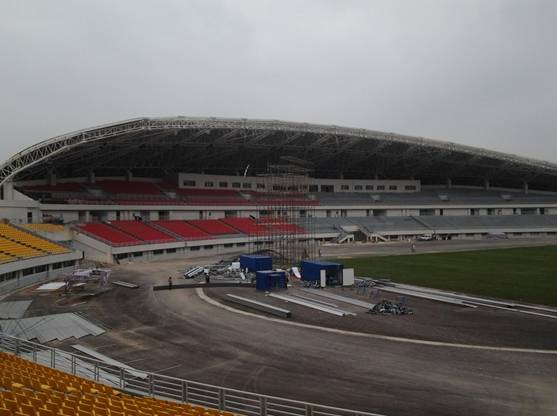 Job site of the Main Stadium in Liupanshui Sports Center