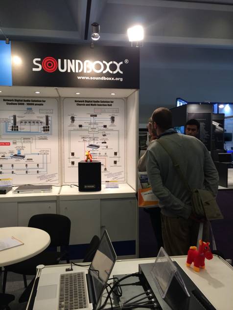 Visitors lingered on the C-MARK Network Digital Audio Systems Diagram